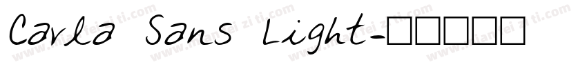 Carla Sans Light字体转换